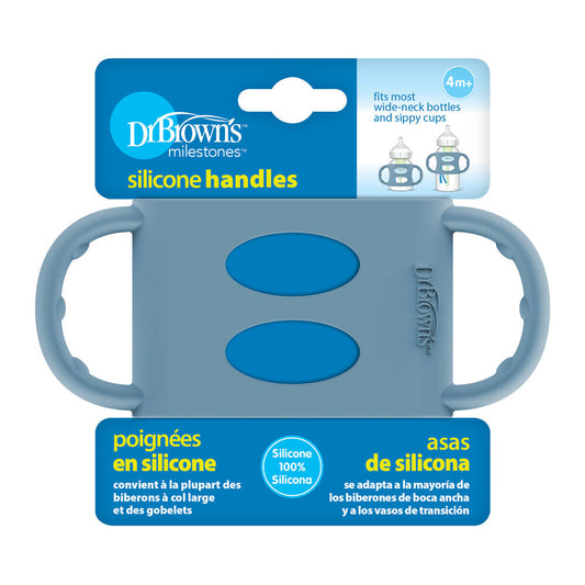 Wide-Neck Silicone Handles , Blue