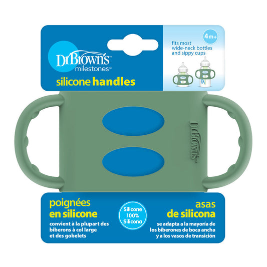 Wide-Neck Silicone Handles , Green