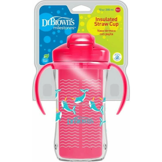 Insulated Straw Cup 300ML 9m+ , Pink