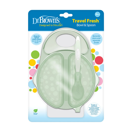 Travel fresh Bowl & Spoon , Light Green
