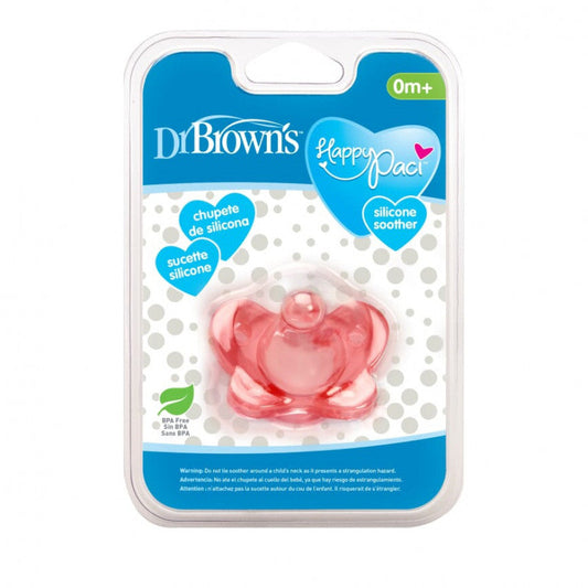 aci Silicone Soother 0m+ 1 Pack, Pink