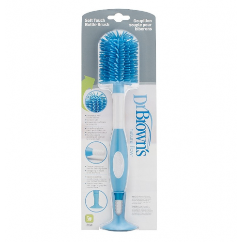 Soft Bottle Brush Silicone , Blue
