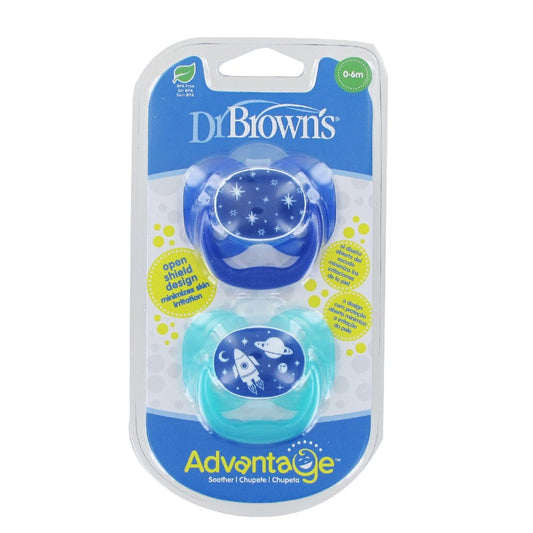 Advantage Soother Stage 1 (0-6m), 2 Pack, Blue