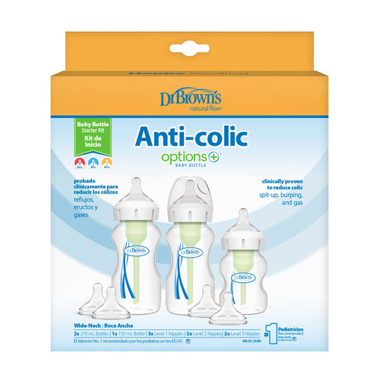 Dr Brown’s OP+ Anti-Colic Wide Neck Starter Set