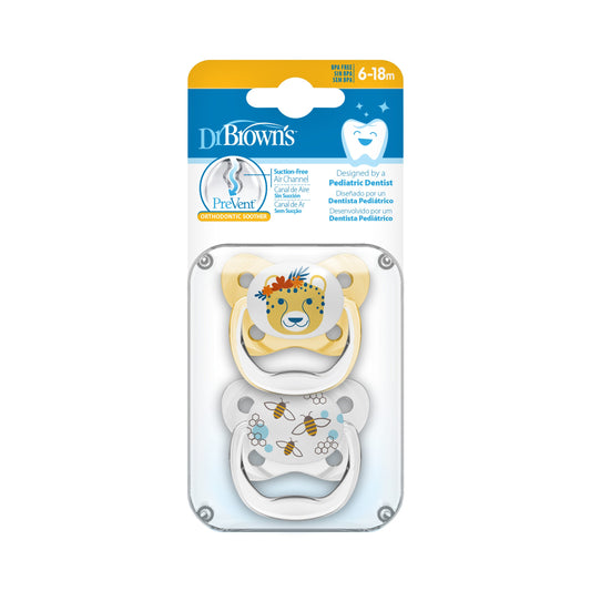 Soother Stage 2 (6-18m) , 2 Pack , Yellow
