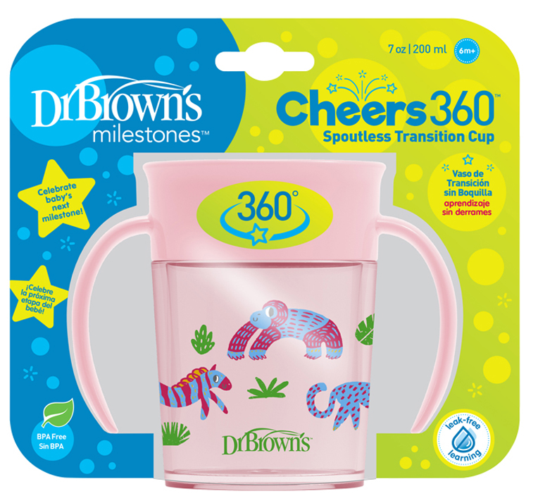 Smooth Wall Cheers Cup 200 ML 6m+ , Pink