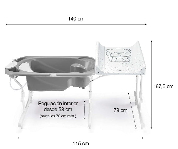 CAM IDRO BABY ESTRAIBILE BABYBATH CHANGING STATION - C265