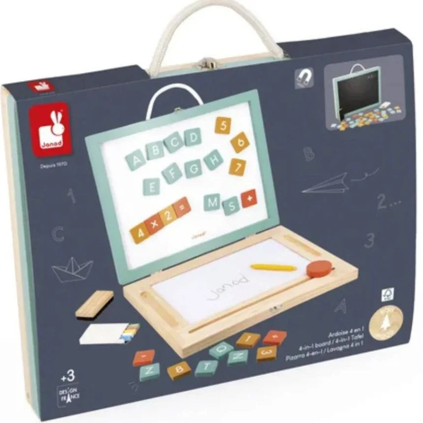 Janod - Slate 4 in 1 - Wooden