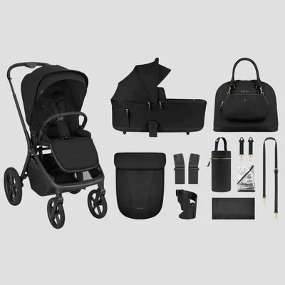 Kikkaboo - Stroller 2in1 With Carrycot Coya - Platinum Noir