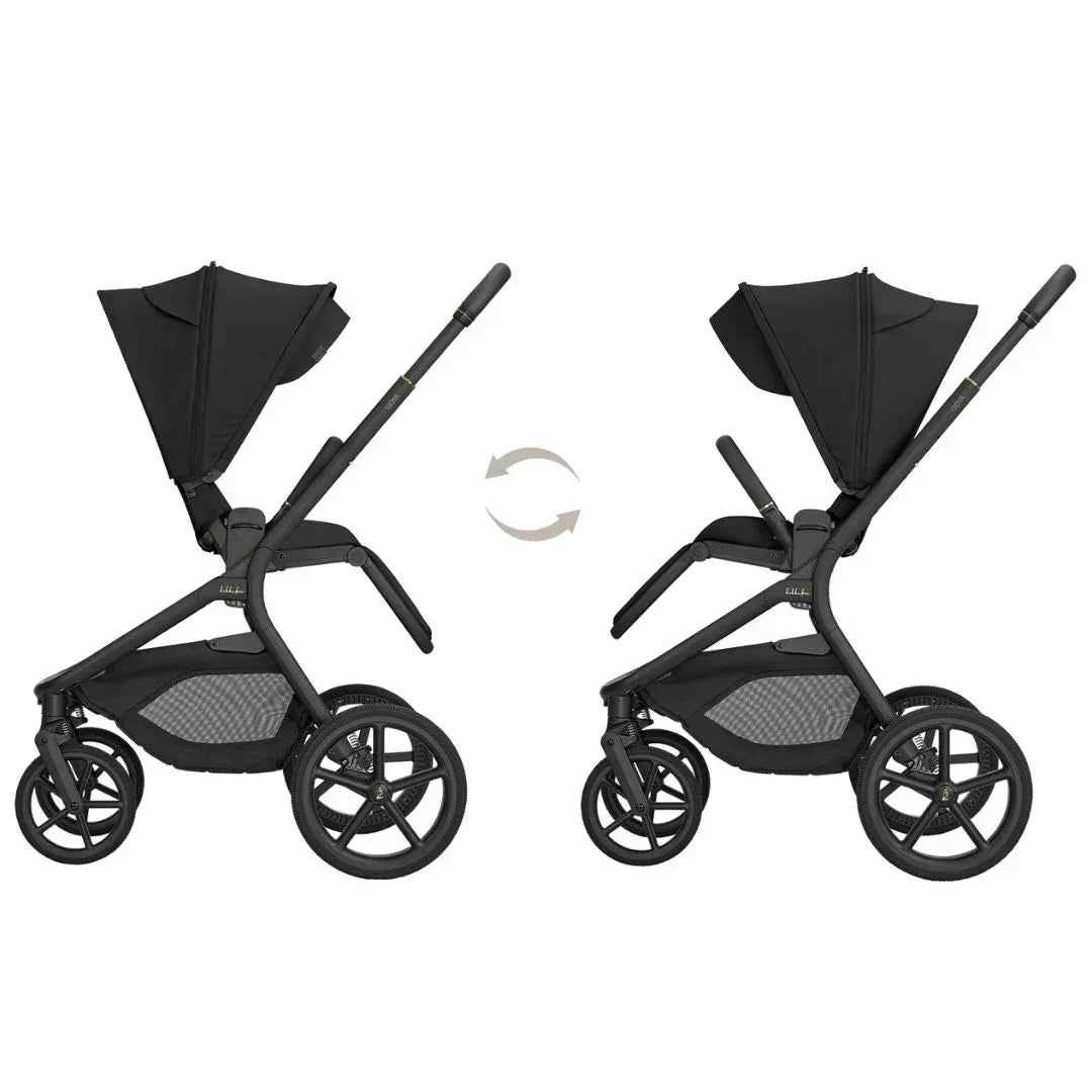 Kikkaboo - Stroller 2in1 With Carrycot Coya - Platinum Noir