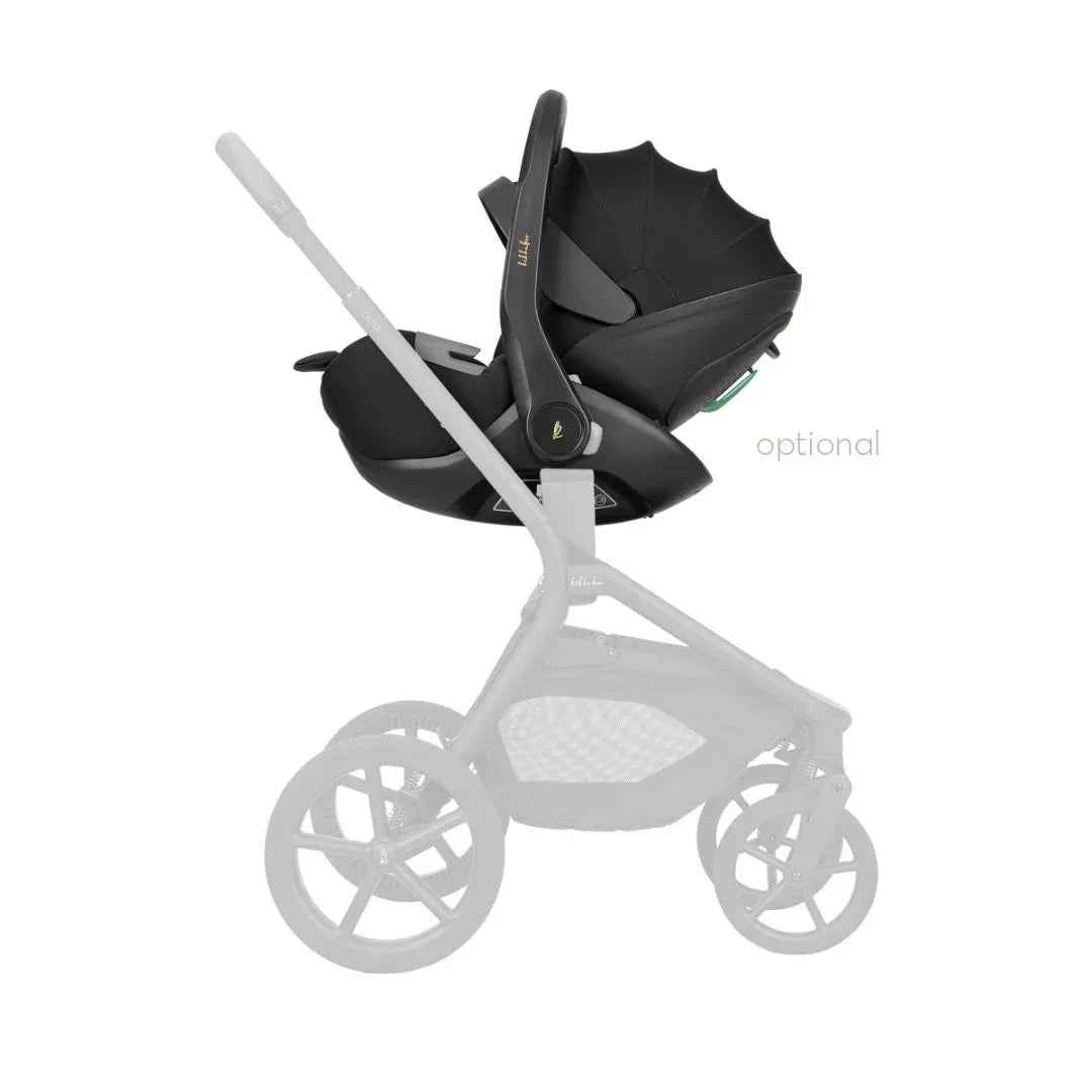 Kikkaboo - Stroller 2in1 With Carrycot Coya - Platinum Noir