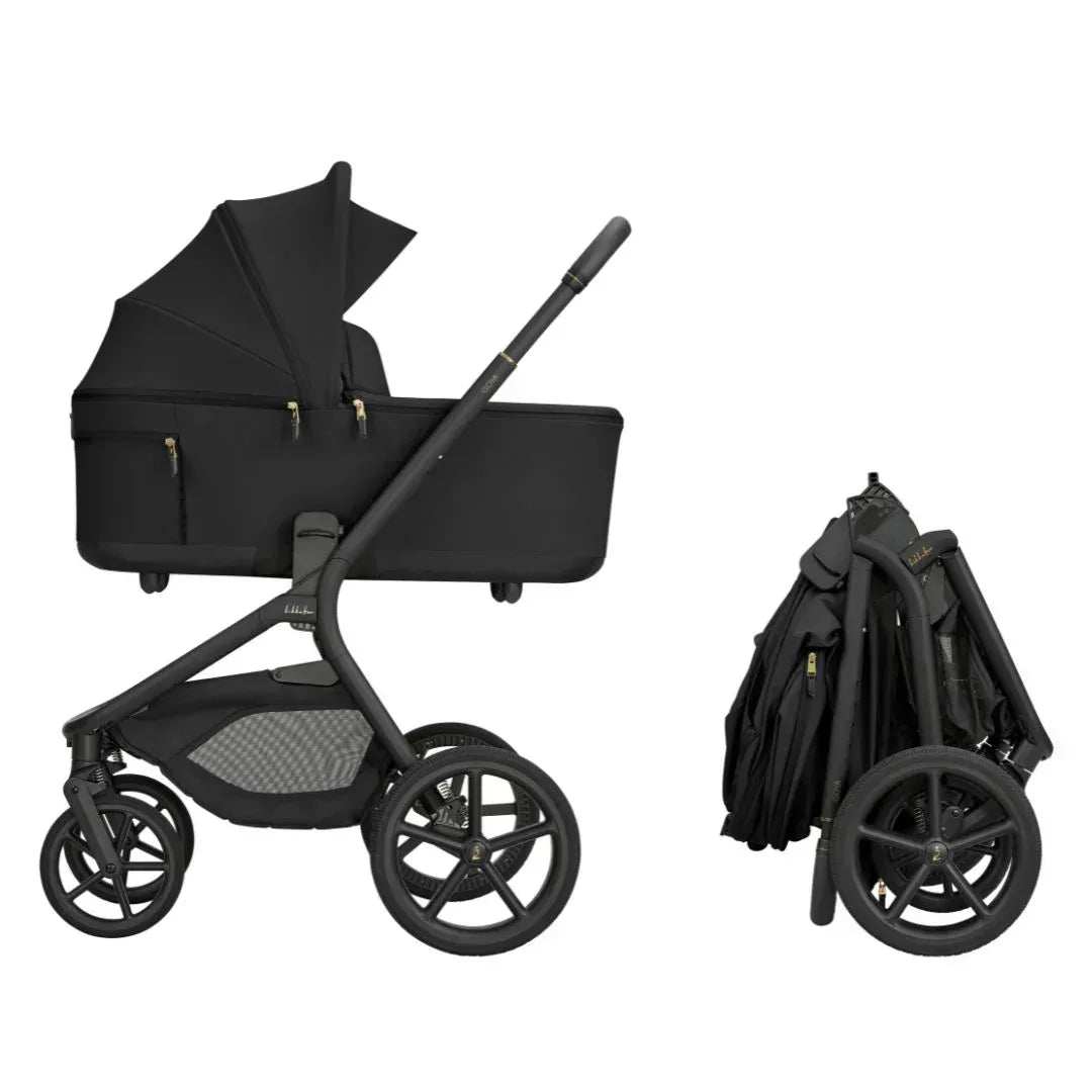 Kikkaboo - Stroller 2in1 With Carrycot Coya - Platinum Noir