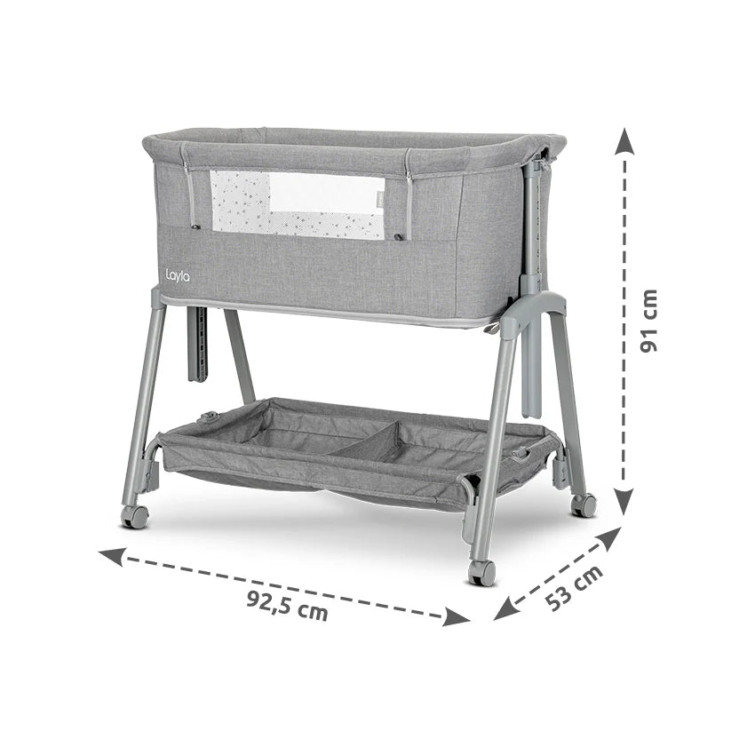 Lorelli - Layla Crib 2in1 - With Foldable - Gray