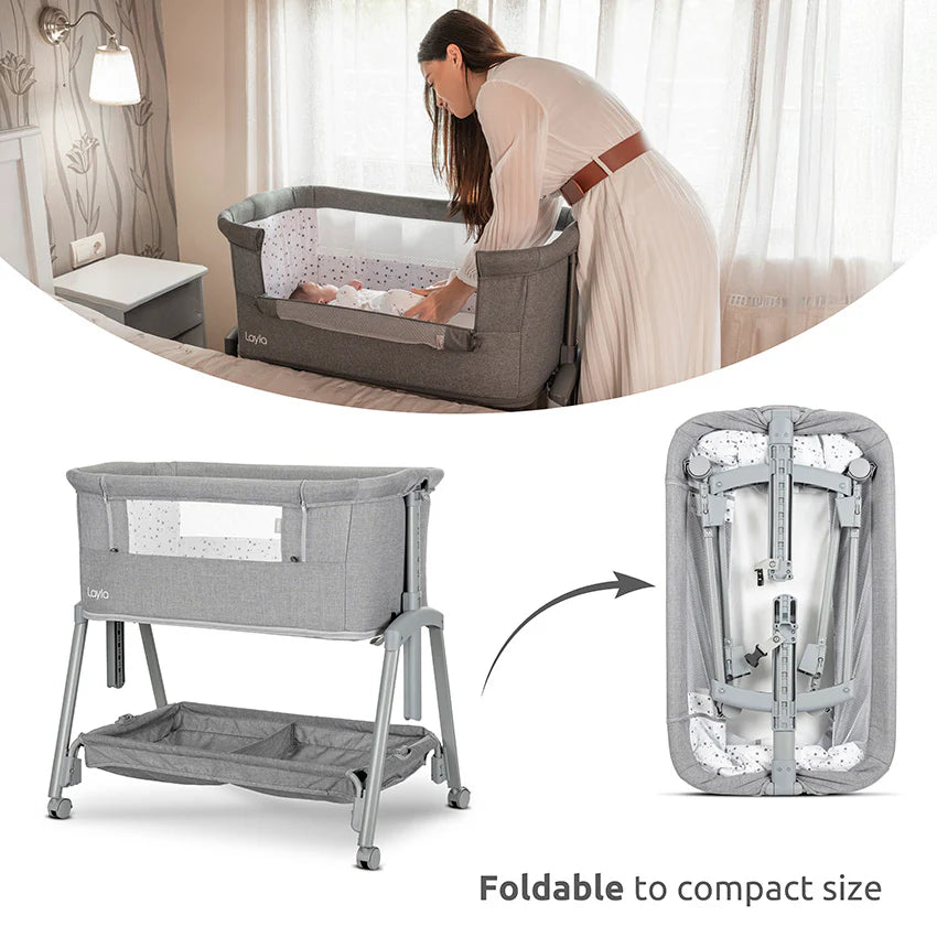 Lorelli - Layla Crib 2in1 - With Foldable - Gray