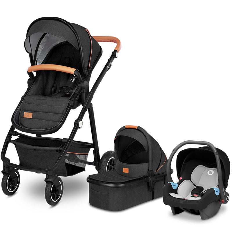 Lionelo - Amber 3in1 - Grey Graphite - Travel System