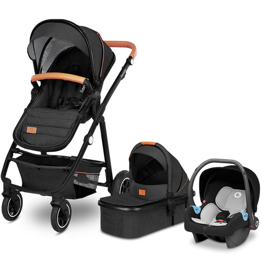 Lionelo - Amber 3in1 - Grey Graphite - Travel System