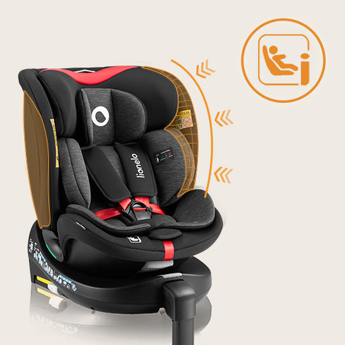 Lionelo - Navy I-Size - Black Red