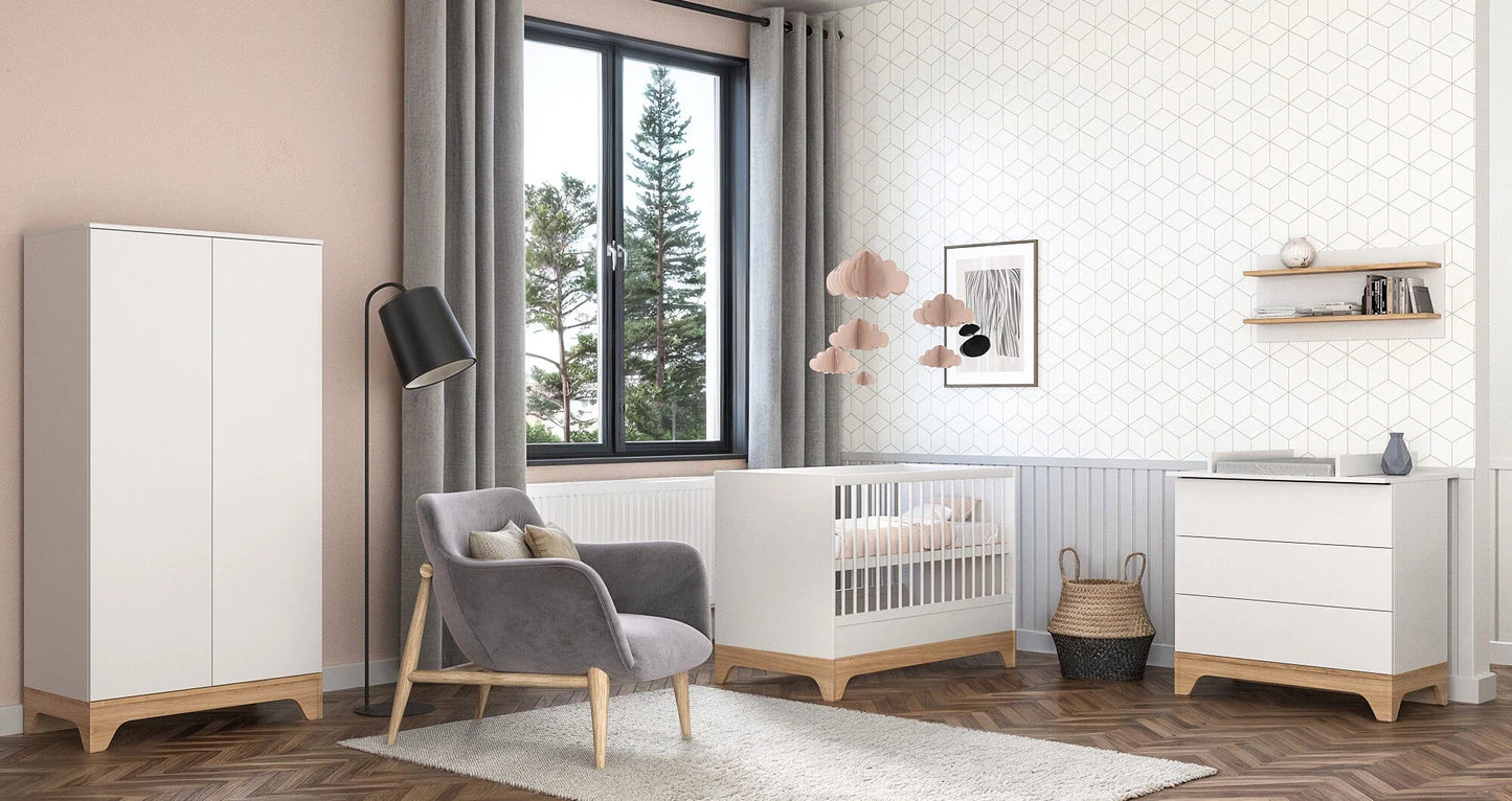 Faktum - Lumina Full Nursery Bedroom - White