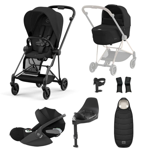 Cybex Mios Sepia Black + Cloud-G car seat (Bassinet, Base G & Adapters are optional)