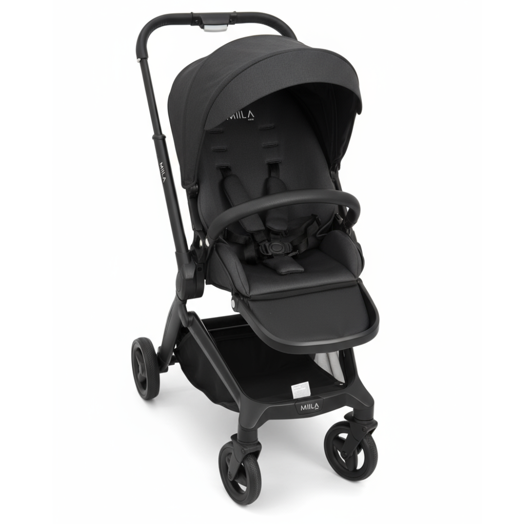 Miila 2 Directions Stroller And Adapter, Reversible Seat Black
