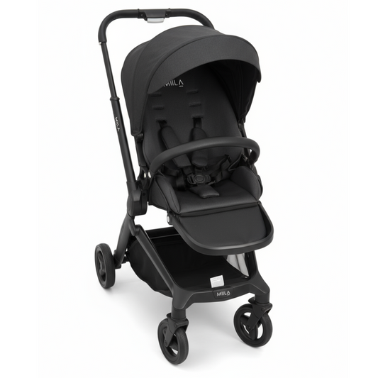 Miila 2 Directions Stroller And Adapter, Reversible Seat Black