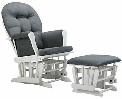 Miila Canvas Nursing Chair - Dark Grey Rocker