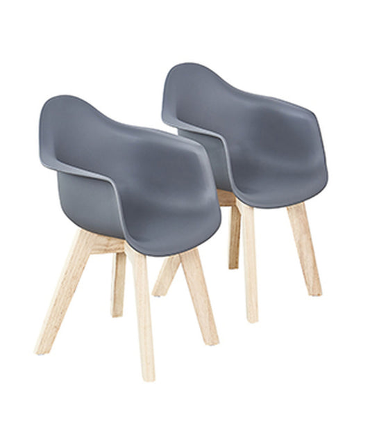 Miila Children Chair Comfortable Nursery Seating Grey