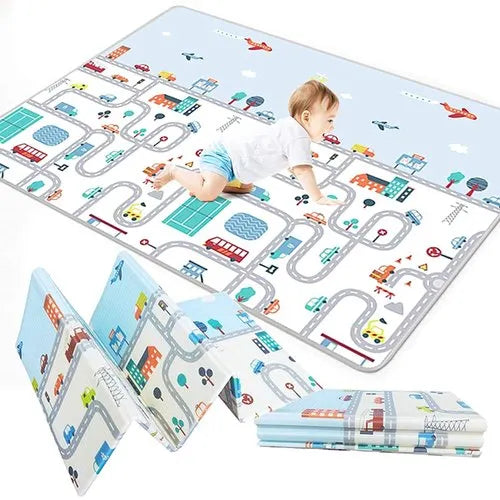 Miila Double Sided Foam Playmat Dinosaurs Cars 180x200cm