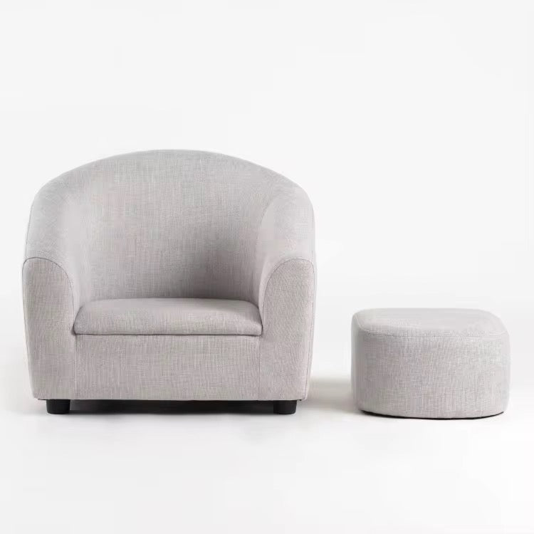 Miila Kids Grey Sofa With Footstool, Child-Sized Comfort