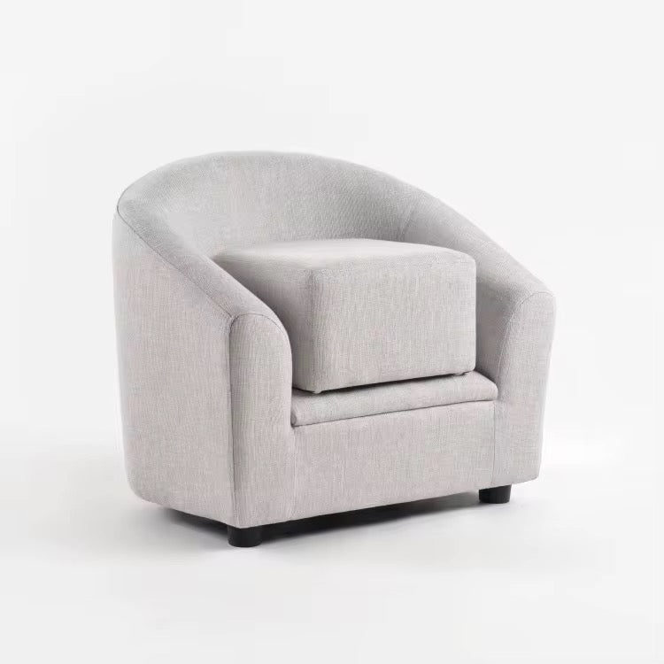 Miila Kids Grey Sofa With Footstool, Child-Sized Comfort