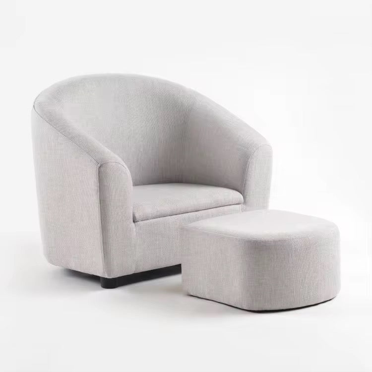 Miila Kids Grey Sofa With Footstool, Child-Sized Comfort