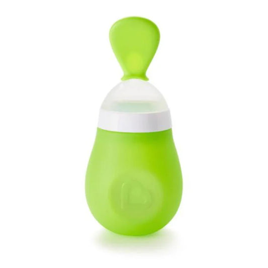 Munchkin - Squeeze Spoon Silicone - Baby Feeder - Green