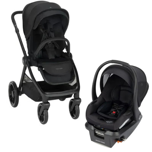 Maxi-Cosi - Oxford (Essential Black ) - 3pcs Bundle Oxford Stroller - Cabriofix i-size Car Seat - CabrioFix i-Size Base. - Travel System