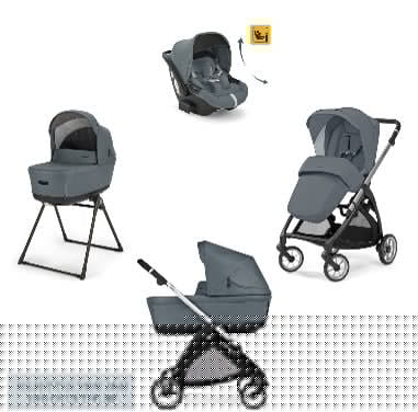 INGLESINA (KA52S) ELECTA DRW RECLINE UNION GREY TRAVEL SYS