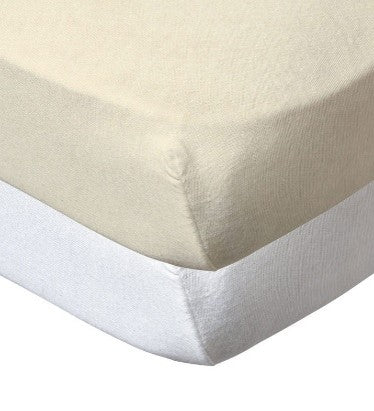 Poree Havlik - BBC Set Of 2 Fitted Sheet 70*140cm - White/Ecru