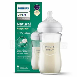 AVENT NATURAL GLASS 3.0 BOTTLE 240ML - SINGLE
