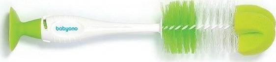 728/02 Brush for bottles and teats with suction cup&retractable mini brush/self standing
