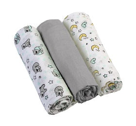 348/01 Muslin diapers. Super soft 3pcs