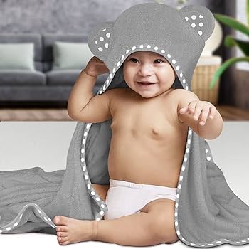 1553/03 Bamboo hooded towel 100x100 cm