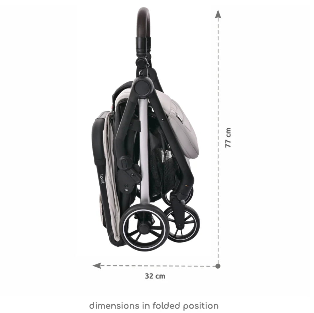 AUTOFOLDING BABY STROLLER LORET BLACK