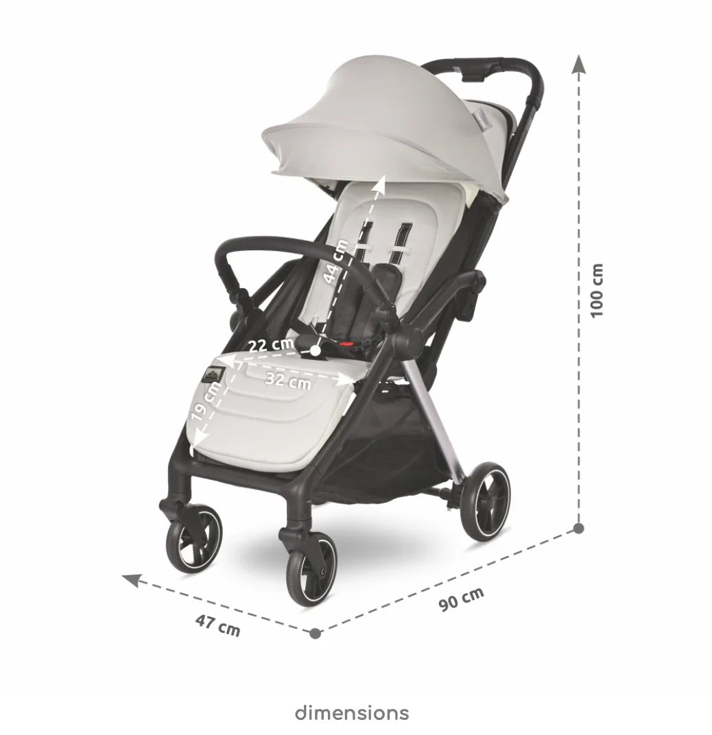AUTOFOLDING BABY STROLLER LORET GREY