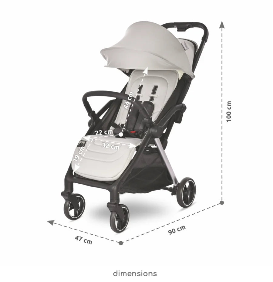 Lorelli - Loret Stroller - Autofolding Up to 22kg - Black