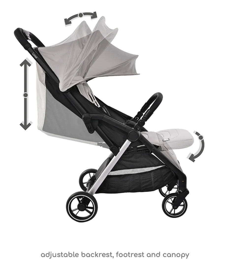 AUTOFOLDING BABY STROLLER LORET GREY