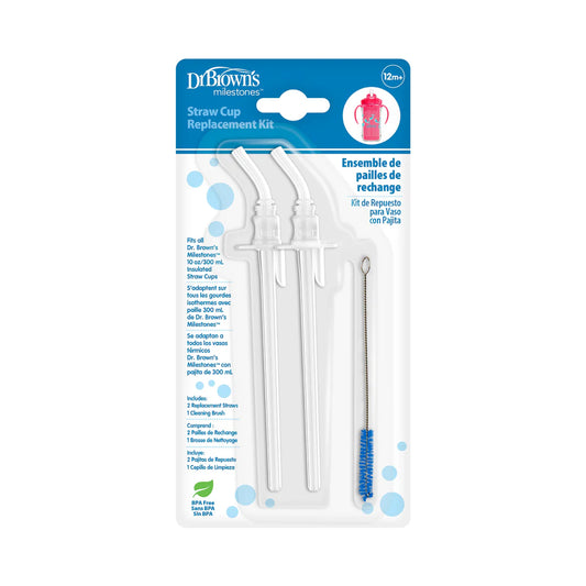 DrBrown's - Insulated Straw Cup Replacement Kit - 2pack - Brush
