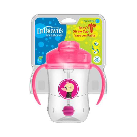 Baby’s First Straw Cup 270ML 6m+ , Pink