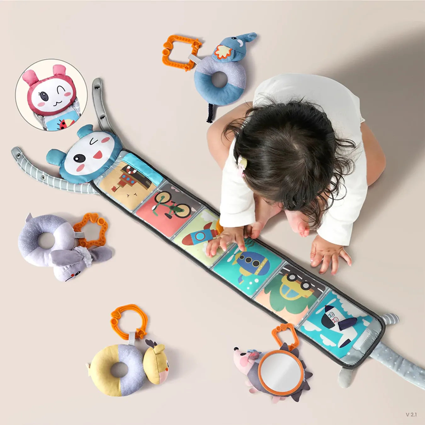 Tumama Kids - Colorful Bed Bumpers Set - 5pcs