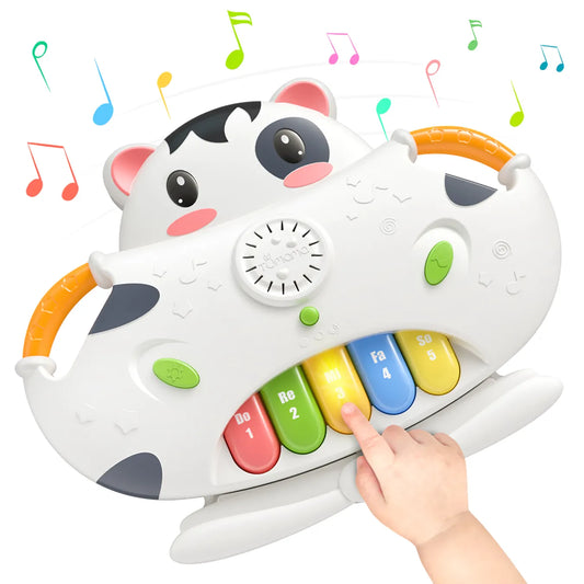 Tumama Kids - Cow Music Piano Shape - Sorting Toy