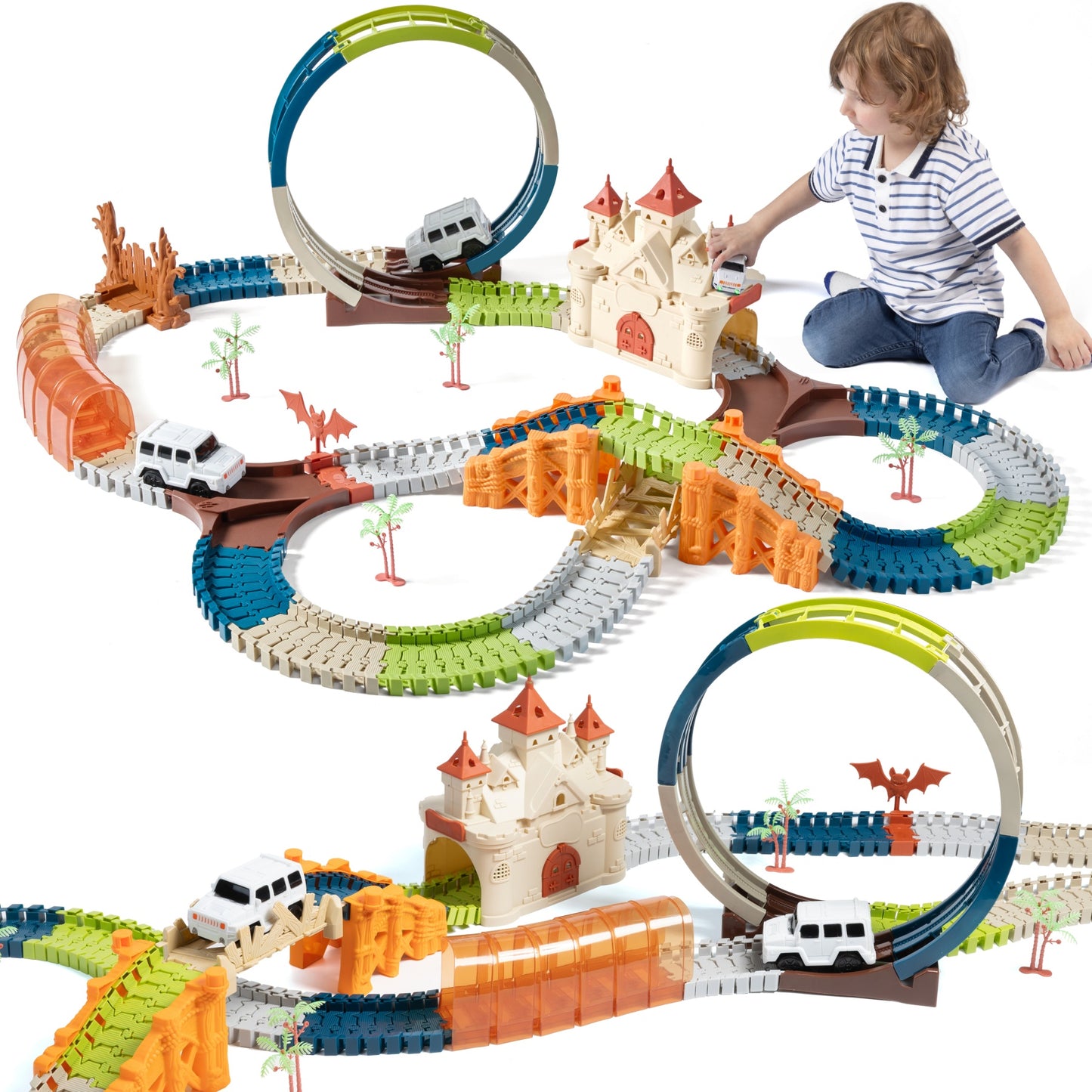 Tumama Kids - Magic Castle 360 Race Track Set