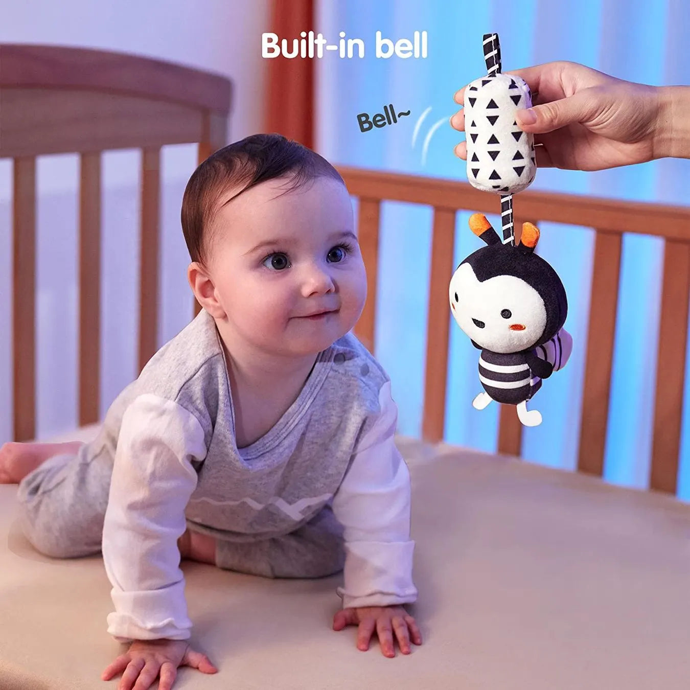 Tumama Kids - Animal Hanging Rattle Set - Black & White