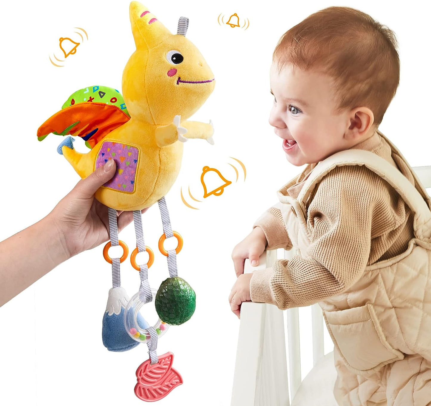 Tumama Kids - Dinosaur Hanging Rattle - Petrosaur